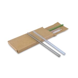Glas-Strohhalm-Set, 4-tlg. in Premium-Qualität für Ihr Marketing